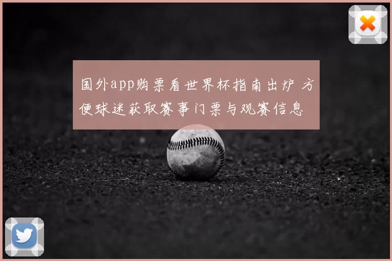 国外app购票看世界杯指南出炉 方便球迷获取赛事门票与观赛信息