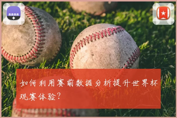 如何利用赛前数据分析提升世界杯观赛体验?